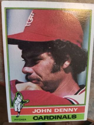 1976 TOPPS JOHN DENNY ST. LOUIS CARDINALS BASEBALL CARD# 339