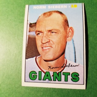 1967 - TOPPS BASEBALL CARD NO. 299 - NORM SIEBERN - GIANTS