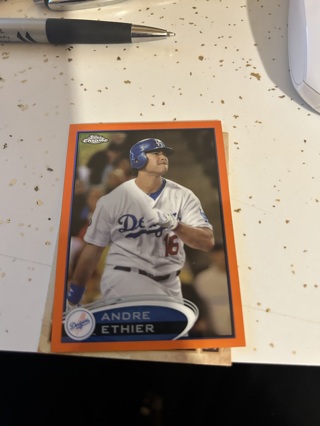 2012 topps chrome orange refractor andre ethier