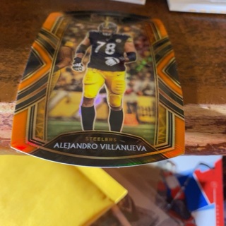 2020 panini select club level die cut Alejandro Villanueva football card 