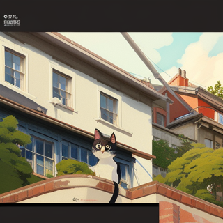 Listia Digital Collectible: CAT ON THE ROOF