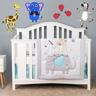 Animal Kingdom Crib Bedding 4 Piece Set