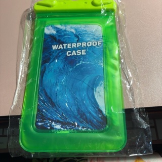 Neon green waterproof phone case