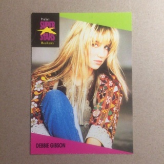 1991 ProSet Super⭐️Stars MusiCards | DEBBIE GIBSON | Card # 44