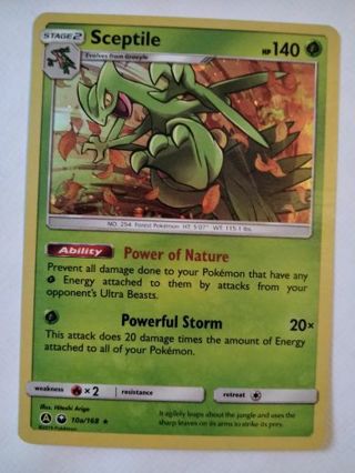 Sceptile 10a/168 Rare holo pokemon