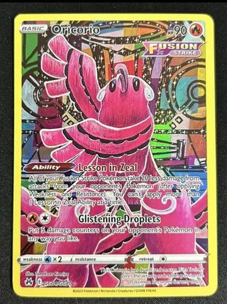 NM Oricorio Full Art Pokemon card