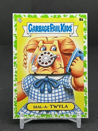 2020 Topps Garbage Pail Kids GPK 35th Anniversary Green #8a Dial-A- Twyla