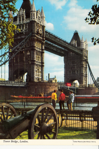 Vintage Postcard Tower Bridge, London, England