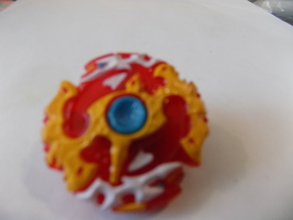 2020 McDonalds toy Beyblade orange and red round with blue center