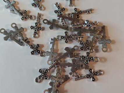 Lot Of 10 Cross Charms