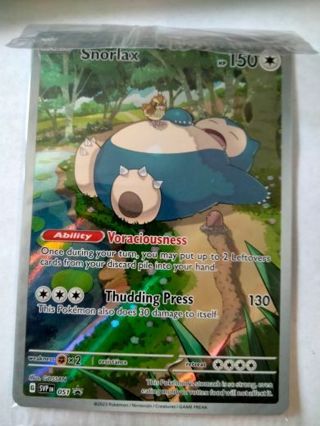 Sealed Snorlax 051 rare holo promo pokemon