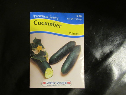 VEGETABLE SEEDS ~~ NEW in package.  "CUCUMBER  (POINSETT)