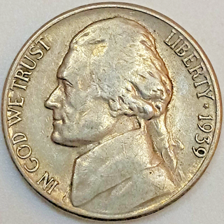 1939-S Jefferson Nickel- Key Date ** 