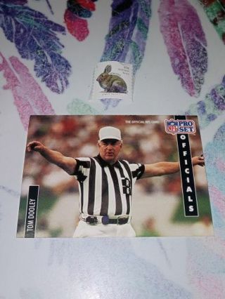 1991 NFL Referee Tom Dooley Baseball Card