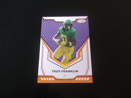 2024 SAGE HIT Low Series  Troy Franklin  purple  parallel  card  #  5   oregon