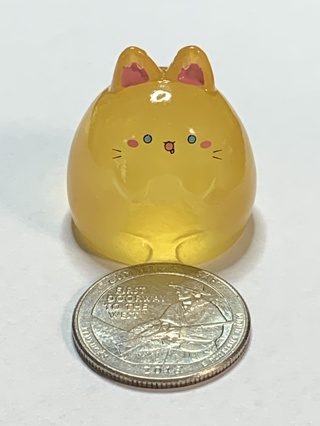 PUDDING CAT~#6~ORANGE~1 CAT ONLY~GLOW IN THE DARK~FREE SHIPPING!