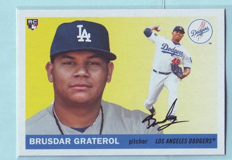 2020 Topps Archives Brusdar Graterol ROOKIE Baseball Card # 34 Dodgers