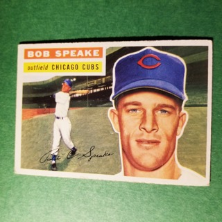 1956 - TOPPS BASEBALL - CARD NO. 66  - BOB SPEAKE - CUBS