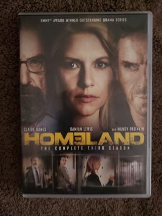 The complete third season of Homeland ...4 dvds