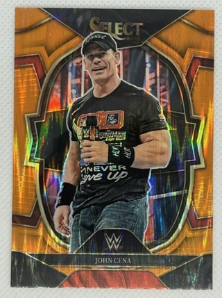 2022 WWE Select - John Cena Orange Flash Prizm Parallel Concourse #79