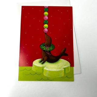 Christmas Seal Greeting Card _GIN Bonus 