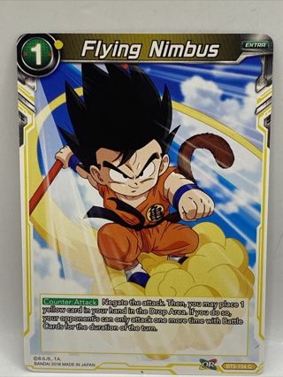 Flying Nimbus BT3-104 C Dragon Ball Super Card NM - Nice Card - Bandai