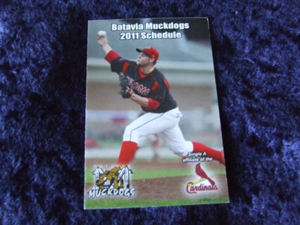 2011 Batavia Muckdogs Minor Baseball Pocket Schedule 