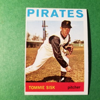  1964 - TOPPS EXMT - NRMT  BASEBALL - CARD NO. 224 - TOMMIE SISK - PIRATES