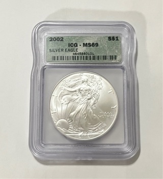 2002 NGC MS69 Silver Eagle 