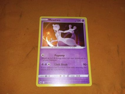 (NEW) CROWN ZENITH HOLO RARE CARD: MEWTWO #116