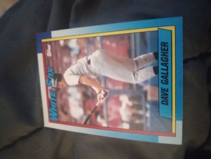 Dave Gallagher 1990 Topps Chicago White Sox