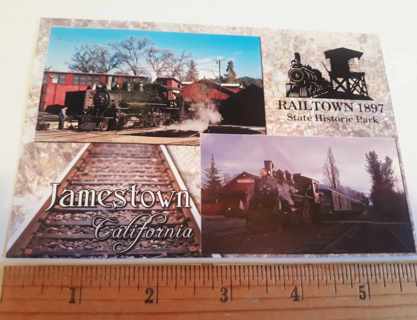 Railtown, Jamestown, California postcard (blank, unused)