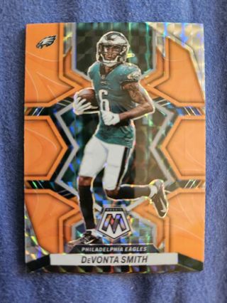 2022 Panini Mosaic Reactive Orange DeVonta Smith