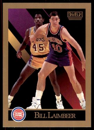 1990-91 SkyBox Bill Laimbeer Basketball Cards #90 (Pistons)