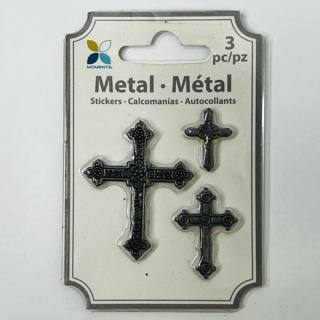 NIP 3 Metal Cross Stickers 