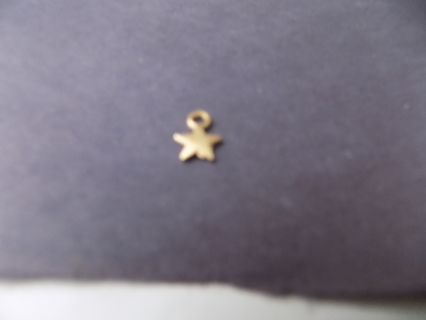 tiny small solid star goldtone