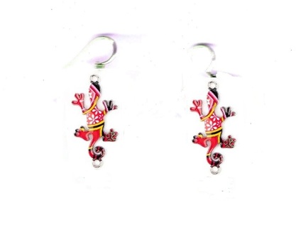 SP EMAMEL GECKO EARRINGS STYLE 9 (PLEASE READ DESCRIPTION) 