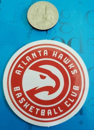 Atlanta Hawks Logo Vinyl Decal Laptop Skateboard Scrapbook Crafts NBA Basketball