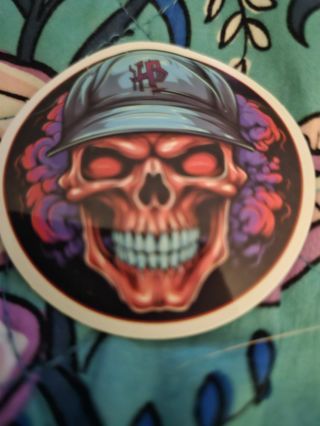 Skull sticker vinyl waterproof 6.1cm/2.41 in