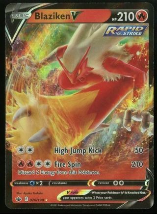 NM Blaziken V Pokemon card