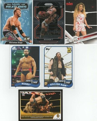 Awesome Set of 5 WWE Cards & 1 AEW Insert!
