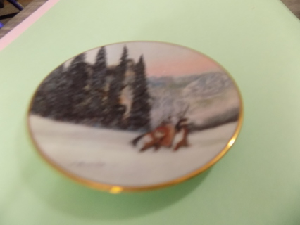 Vintage 1995 Wolf Ridge Bradford Exchange mini plate # 1