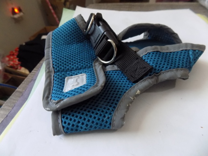 Blue Mesh dog vest harness for little dog