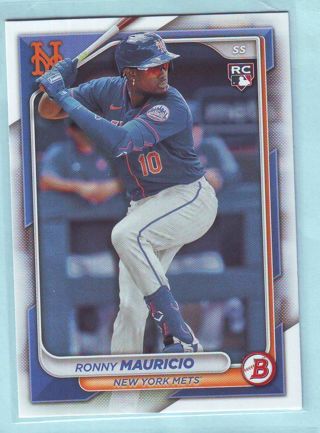 2024 Bowman Ronny Mauricio ROOKIE Baseball Card # 13 Mets