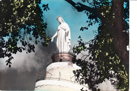 Vintage Postcard Our lady of Lebanon, Lebanon