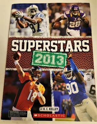 2013 NFL SUPERSTARS - softcover 32 pages 8" x 11" Like New condition