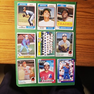 9 - LOT OF MONTREAL EXPOS BASEBALL CARDS