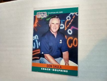 Don Shula Dolphins Coach 1990 Pro Set