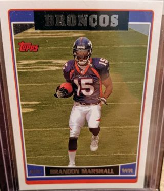 2006 TOPPS BRANDON MARSHALL ROOKIE DEN5 DENVER BRONCOS