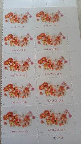 10- FOREVER US POSTAGE. BEAUTIFUL SPRING FLOWERS